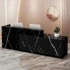 CCUKTFN Reception Desk with Storage and Open Shelves, 100 × 240 cm view 1