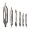 CYJAZNHH HSS Center Drills for Lathes and Milling Machines, 60° Countersink, 6-Piece Set view 3
