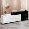 CCUKTFN Reception Counter with Storage and Open Shelves, 100 × 240 cm view 1