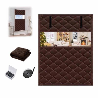 Winter Window Insulation Kit, Thermal Cover, Brown, 130 x 270 cm