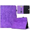 DayQiQiPu Case for Samsung Galaxy Tab 4 SM-T530/T531/T535 (10.1 in), PU Leather Smart Folio Cover with Plum Blossom Pattern, Magnetic Stand Case with Auto Sleep/Wake, Purple view 1