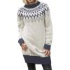 Women's Long Norwegian Cashmere Jacquard Sweater Dress view 1