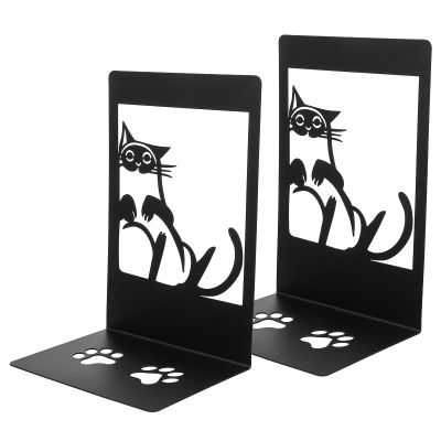 Decorative Cat Bookends, 2-Piece Iron Set