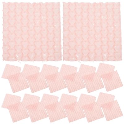 Healeved 60-Piece Heart-Pattern Double-Walled, Impact-Resistant Transparent Bubble Mailers for Moving and Transport