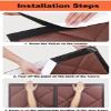 tylxayoxa Insulating Door Curtain Made of Oxford Fabric, Sound-Reducing Cover, Windproof and Waterproof Cold Protection for the Living Room (80 x 200 cm) view 4