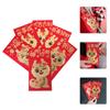 Parliky 6-Pack Red Chinese New Year Gift Envelopes with Dragon Motif view 2