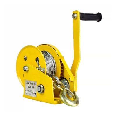 1200 lb Hand Winch with Hand Crank, Two-Way Self-Locking Manual Winch