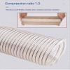 MTADSBKFP PU Polyurethane Flexible Hose, Transparent Dust Collection Hose, 3.3 ft, 105 mm view 4