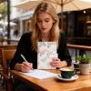 Peufcmi Budget Planner Book - A6 Household Planner with Zippered Pocket view 2