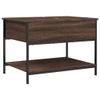 Teenpull Coffee Table Brown Oak Look 70 x 50 x 50 cm with Storage view 2