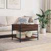 Teenpull Coffee Table Brown Oak Look 70 x 50 x 50 cm with Storage view 3
