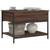 Teenpull Coffee Table Brown Oak Look 70 x 50 x 50 cm with Storage view 4