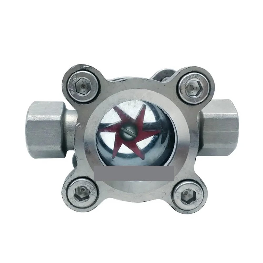 2 in. BSPT Female 304 Stainless Steel Sight Glass Flow Indicator with Impeller