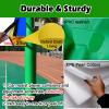CHZDPP Adjustable Pole Padding Wrap, Black Square Pole Protector for Indoor/Outdoor Use, 180/200 cm High view 3
