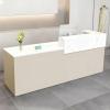 CCUKTFN Reception Counter with Drawer and Open Shelves, 100 × 240 cm view 1