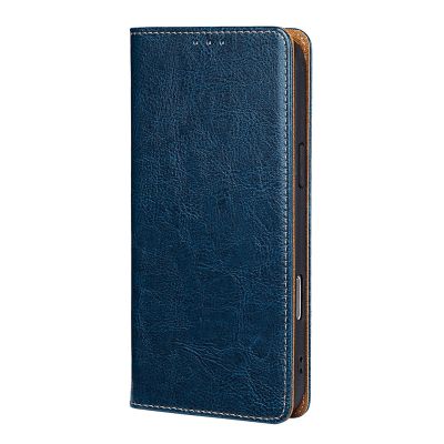 WBRSybUK Flip Cover for Xiaomi 17/17 Pro/17 Pro Max, Genuine Leather Wallet Case with Stand and Impact Resistance (Blue, 17)