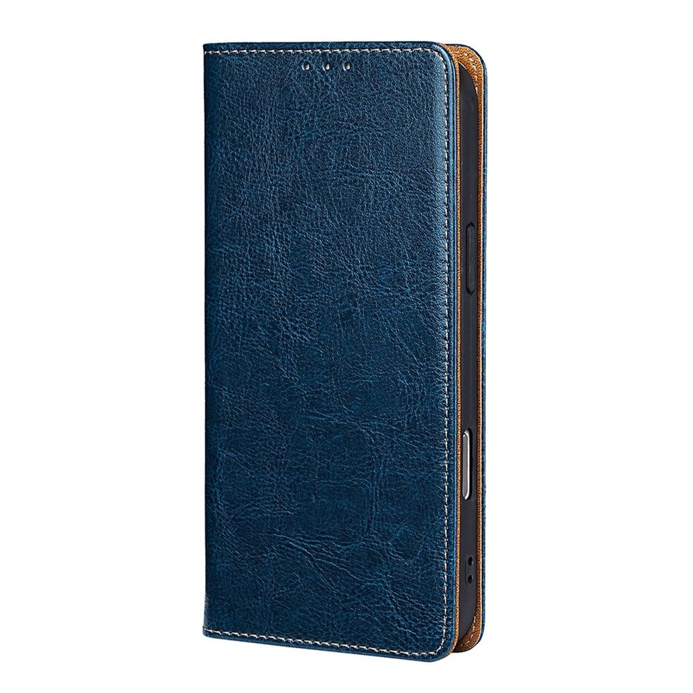 WBRSybUK Flip Cover for Xiaomi 17/17 Pro/17 Pro Max, Genuine Leather Wallet Case with Stand and Impact Resistance (Blue, 17)