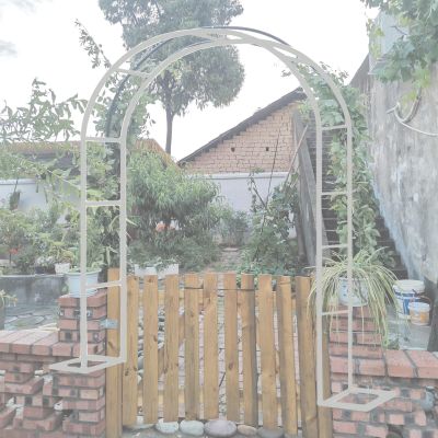 Large Metal Garden Arch for Climbing Plants, 19 mm Iron Tube, 1.8–3.0 m, Rose Arbor for Weddings and Gardens