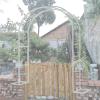 Large Metal Garden Arch for Climbing Plants, 19 mm Iron Tube, 1.8–3.0 m, Rose Arbor for Weddings and Gardens view 1