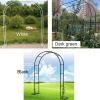Large Metal Garden Arch for Climbing Plants, 19 mm Iron Tube, 1.8–3.0 m, Rose Arbor for Weddings and Gardens view 2