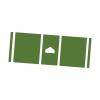 SHENJMAI Baseball Hitting Mat for Beginners and Adults, Green view 1