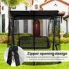 Mosquito Net for 3-Seat Swing with Zipper, Canopy for Camping, Travel, Garden and Balcony view 2