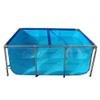 Foldable Above-Ground Fish Pond, Steel Frame with PVC Liner, Clear Viewing Panel, Spacious Outdoor Water Garden (150 x 100 x 71 cm) view 2