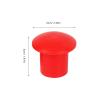 Red Plastic Rebar Safety Caps, 60-Pack view 2
