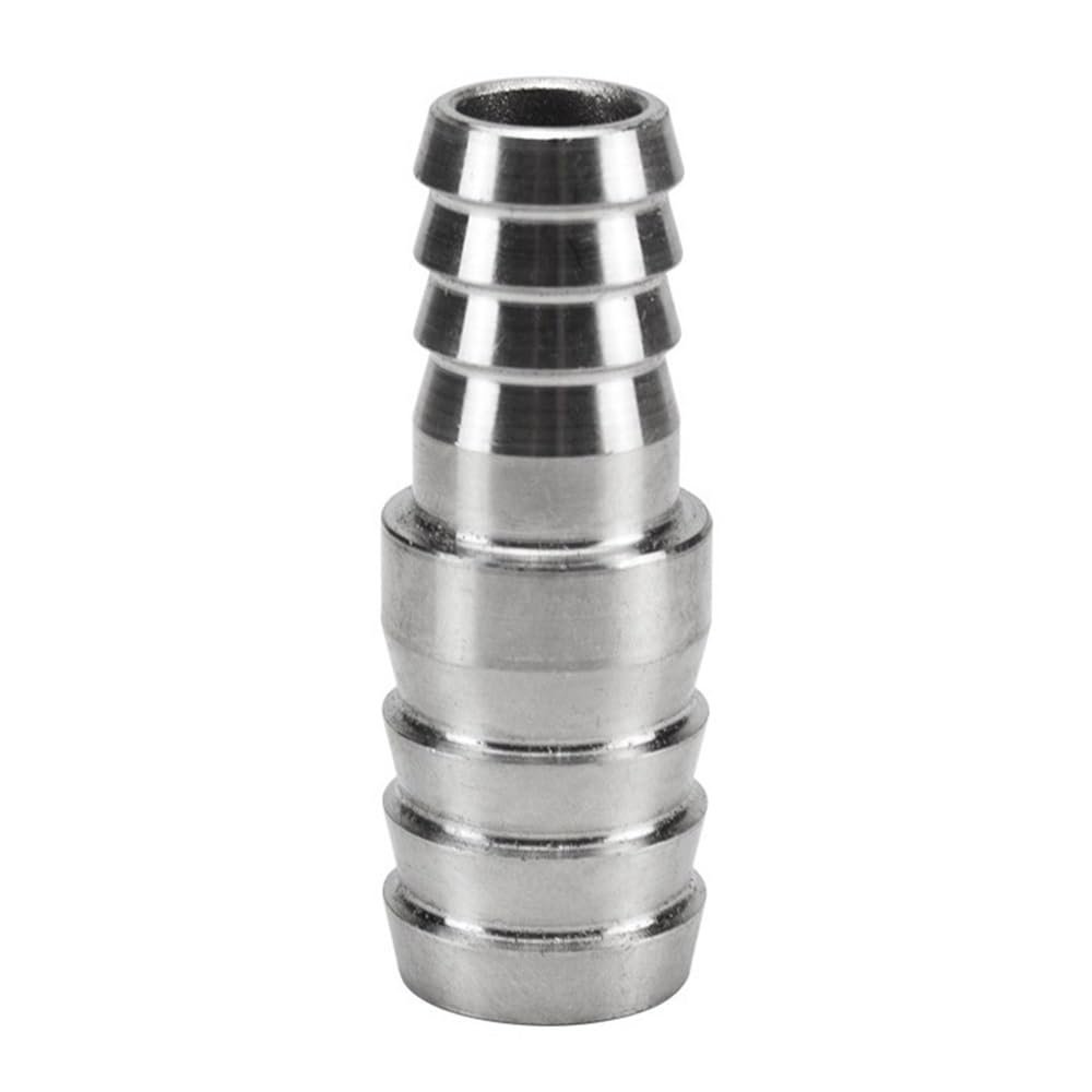 Loacea Hose Coupling, Secure Grip, SS304, Equal/Reduced Diameter, Double-Barb Connector, 1 Pc (16 mm × 16 mm)