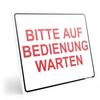 PRINTIMA 40 x 30 cm Sign "PLEASE WAIT TO BE SERVED" view 1