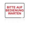PRINTIMA 40 x 30 cm Sign "PLEASE WAIT TO BE SERVED" view 2