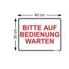 PRINTIMA 40 x 30 cm Sign "PLEASE WAIT TO BE SERVED" view 3