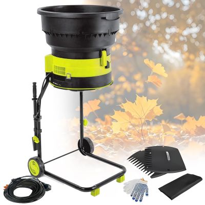 Fablestoryem 2500 W Electric Leaf Mulcher and Shredder, Bladeless, 54 cm Hopper, Quiet, 60 m Cord