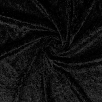 VmG-Store Black Panne Velvet Fabric, 3 x 1.5 m Cut Pieces