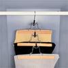 8-Piece Wooden Trouser Hanger Set with Non-Slip Swivel Hooks view 2