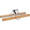 8-Piece Wooden Trouser Hanger Set with Non-Slip Swivel Hooks view 3