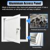 Lockable Wall Access Panel, White Aluminum Frame, 12 x 20 in (30 x 50 cm) view 3
