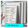 VMDVBNA Spiral Notebook, 120 Sheets, 240 Pages, Grid-Ruled, PP Cover, A4, A5, B5 view 2