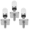 M4 Stainless Steel Paddleboard Fin Screws, Silver and Rubber, 3-Pack view 1