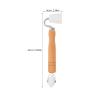 GLEAVI Wallpaper Roller and Smoother with Wooden Handle, Dual Ends and Bearing Design view 2