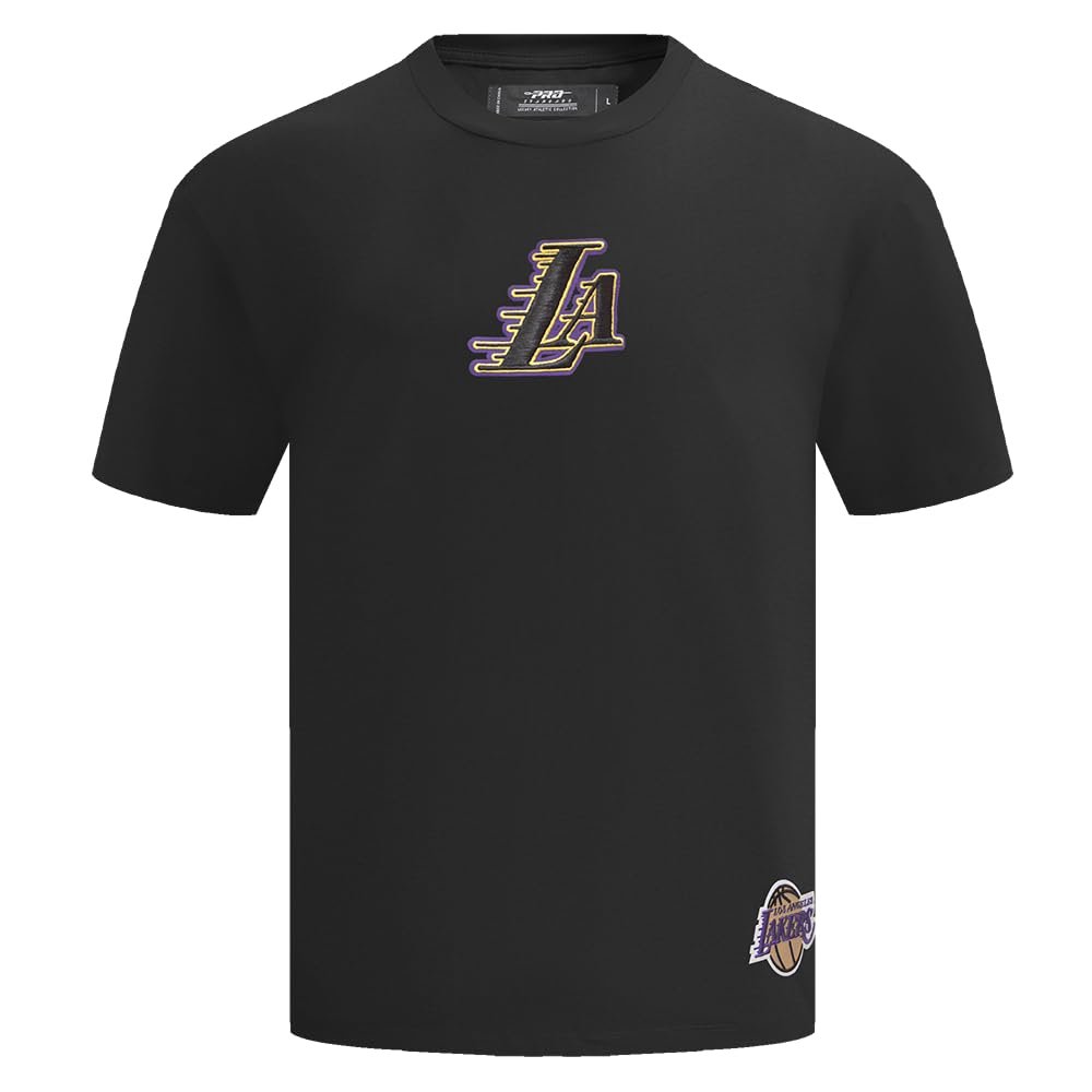 Pro Standard Men's NBA Los Angeles Lakers Wingspan Short-Sleeve Tee, Black, L