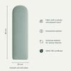 murando - Oval Velvet Headboard, 100 x 20 cm, Upholstered view 3
