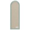 murando - Oval Velvet Headboard, 100 x 20 cm, Upholstered view 4