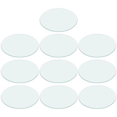 10-Piece Glass Watch Glass Set for Laboratory Samples and Beaker Covers