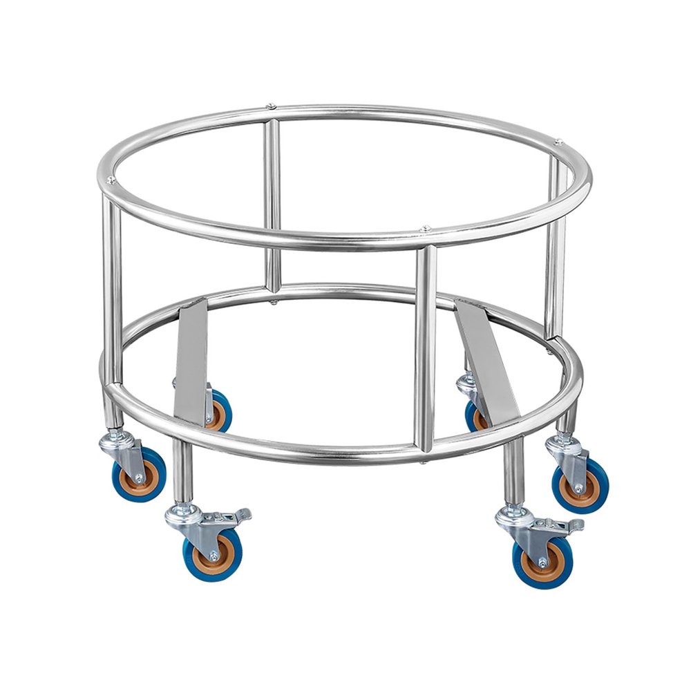 Insulated Stainless Steel Cart for Barrels, Planters, and Large Cookware