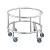 Insulated Stainless Steel Cart for Barrels, Planters, and Large Cookware view 1