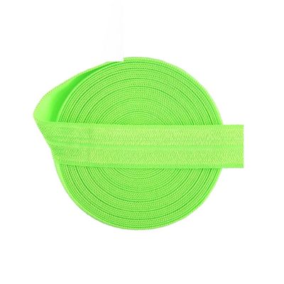 WYQXTY Sewing Elastic Bands, 2–10 Meters Multicolor Fold-Over Elastic for Sewing Trim (Neon Green, 10 Yards)