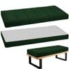 WLXFF Dark Green Bench Cushion, 140 x 35 cm view 1