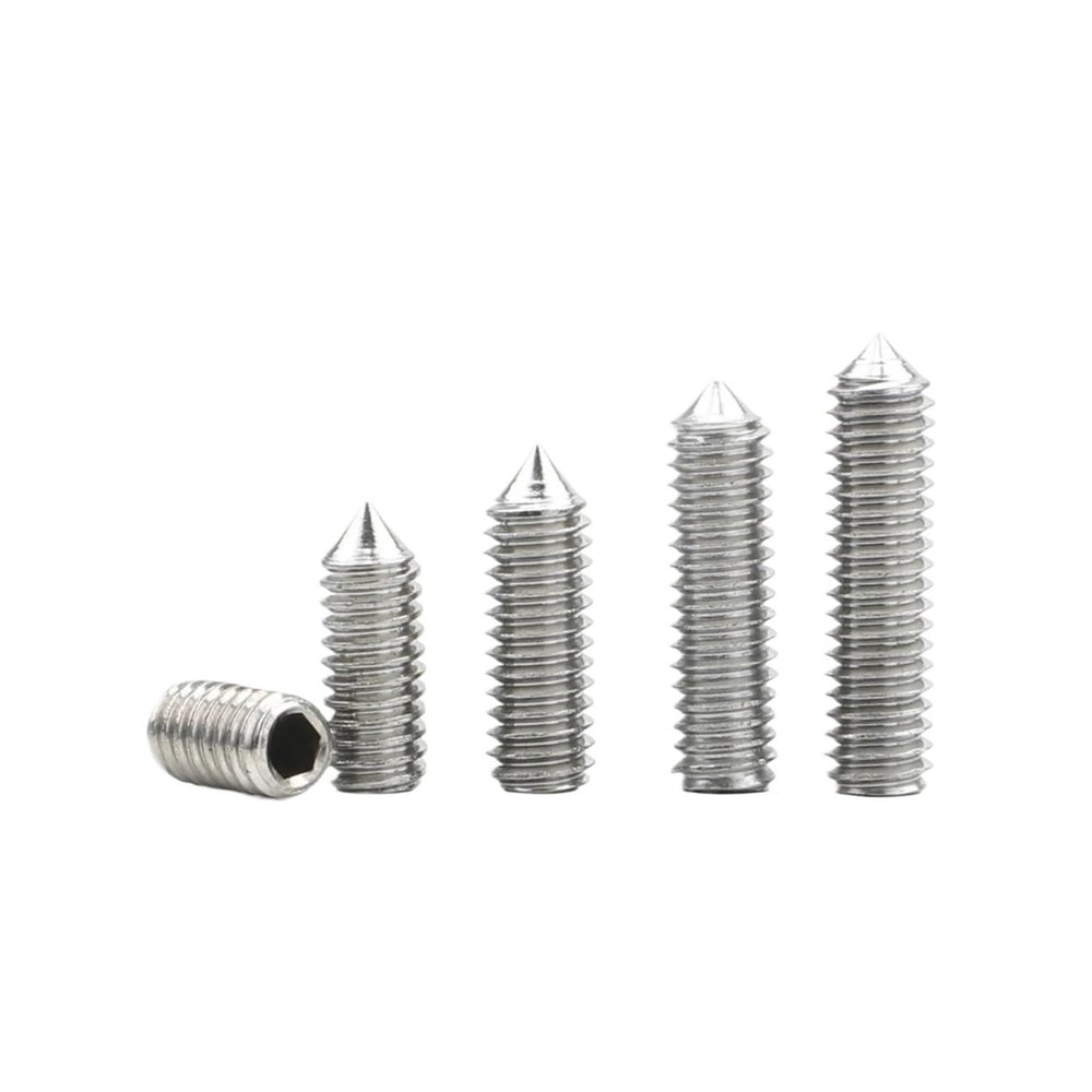 10 Stainless Steel Hex Socket Head Screws with Conical Profile (M6 x 6 mm)