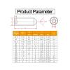 10 Stainless Steel Hex Socket Head Screws with Conical Profile (M6 x 6 mm) view 2